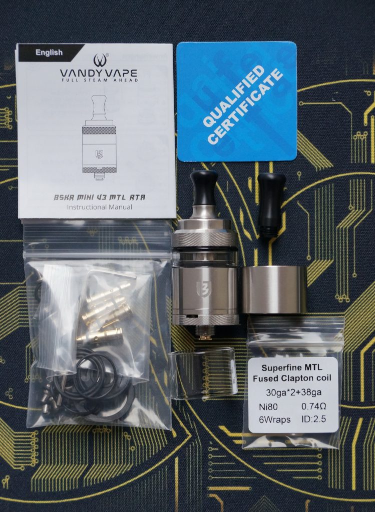 Vandy Vape BSKR (Berserker) V3 Mini комплектация